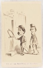 ANTI-DEMOCRATIC MCCLELLAN AND BENNETT 1864 CARTOON CDV.