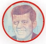 KENNEDY FOR PRESIDENT COLORFUL PORTRAIT FLASHER BUTTON.