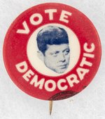 KENNEDY VOTE DEMOCRATIC FLOATING HEAD PORTRAIT BUTTON.