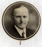 SCARCE REAL PHOTO CALVIN COOLIDGE PORTRAIT BUTTON.