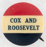 COX AND ROOSEVELT RWB NAME BUTTON.