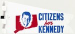 CITIZENS FOR KENNEDY PORTRAIT CAR ANTENNA FLAG.