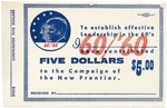 CITIZENS FOR KENNEDY-JOHNSON COMMITTEE CAMPAIGN CERTIFICATE BOOK.