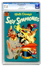 SILLY SYMPHONIES #4 AUGUST 1954 CGC 7.5 OFF-WHITE PAGES FILE COPY.