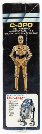 MPC STAR WARS AUTHENTIC C-3PO (SEE THREEPIO) FACTORY SEALED MODEL KIT.