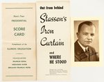 HAROLD STASSEN CAMPAIGN EPHEMERA LOT.