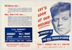 KENNEDY FOR U.S. SENATOR MASSACHUSETTS LABOR PAMPHLET.