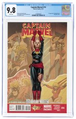 CAPTAIN MARVEL VOL. 7 #14 SEPTEMBER 2013 CGC 9.8 NM/MINT (FIRST KAMALA KHAN IN CAMEO).