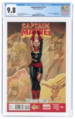 CAPTAIN MARVEL VOL. 7 #14 SEPTEMBER 2013 CGC 9.8 NM/MINT (FIRST KAMALA KHAN IN CAMEO).