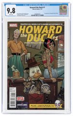 HOWARD THE DUCK VOL. 6 #1 JANUARY 2016 CGC 9.8 NM/MINT (FIRST GWENPOOL).