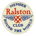 RARE RALSTON 1930s CLUB BUTTON.