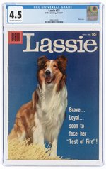 LASSIE #37 NOVEMBER-DECEMBER 1957 CGC 4.5 VG+.