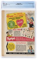 POPEYE #14 OCTOBER-DECEMBER 1950 CGC 4.0 VG.