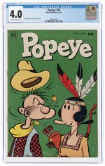 POPEYE #20 APRIL-JUNE 1952 CGC 4.0 VG.