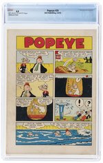 POPEYE #20 APRIL-JUNE 1952 CGC 4.0 VG.