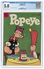 POPEYE #31 JANUARY-MARCH 1955 CGC 5.0 VG/FINE.