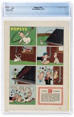 POPEYE #33 JULY-SEPTEMBER 1955 CGC 5.0 VG/FINE.