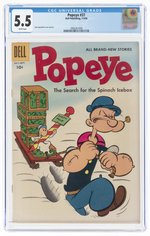 POPEYE #37 JULY-SEPTEMBER 1956 CGC 5.5 FINE-.