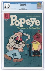 POPEYE #40 APRIL-JUNE 1957 CGC 5.0 VG/FINE.