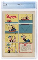 POPEYE #40 APRIL-JUNE 1957 CGC 5.0 VG/FINE.