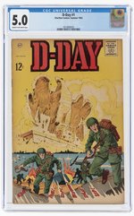 D-DAY #1 SUMMER 1963 CGC 5.0 VG/FINE.