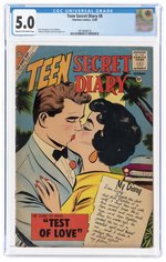 TEEN SECRET DIARY #8 DECEMBER 1960 CGC 5.0 VG/FINE.