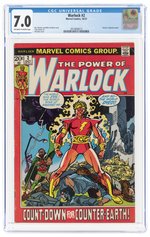 WARLOCK #2 OCTOBER 1972 CGC 7.0 FINE/VF.