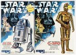 MPC STAR WARS AUTHENTIC R2-D2 & C-3PO FACTORY SEALED MODEL KITS.