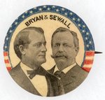 BRYAN AND SEWALL STARS AND STRIPES JUGATE BUTTON.