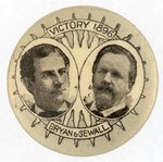 BRYAN AND SEWALL SILVER VICTORY 1896 JUGATE STUD.