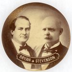 LARGE SEPIA BRYAN & STEVENSON JUGATE BUTTON.