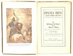 WILLIAM S. HART AUTOGRAPHED "PINTO BEN AND OTHER STORIES" FIRST EDITION BOOK.