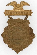 CALVIN COOLIDGE SOUVENIR INAUGURATION 1925 BADGE.