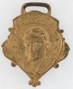 FOR PRESIDENT 1920 JAMES M. COX BRASS PORTRAIT FOB.