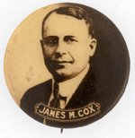 SEPIA JAMES M. COX PORTRAIT BUTTON.