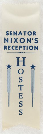 SENATOR NXON'S RECEPTION EARLY CAREER RIBBON.