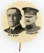 WILSON AND PERSHING WWI JUGATE BUTTON.