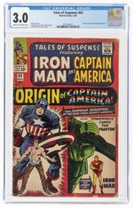 TALES OF SUSPENSE #63 MAY 1966 CGC 3.0 GOOD/VG (FIRST FULL PEGGY CARTER, ULTIMO).