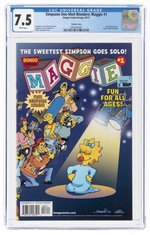 SIMPSONS ONE-SHOT WONDERS: MAGGIE #1 OCTOBER 2012 CGC 7.5 VF- (VARIANT COVER).