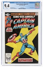 CAPTAIN AMERICA ANNUAL #5 1981 CGC 9.4 NM.