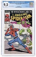 OFFICIAL MARVEL INDEX TO THE AMAZING SPIDER-MAN #7 OCTOBER 1985 CGC 9.2 NM-.