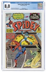 SPIDEY SUPER STORIES #44 JANUARY 1980 CGC 8.0 VF.