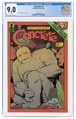 CONCRETE #1 MARCH 1987 CGC 9.0 VF/NM.