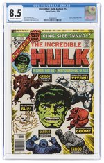 INCREDIBLE HULK ANNUAL #5 1976 CGC 8.5 VF+.