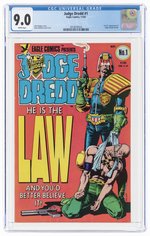 JUDGE DREDD #1 NOVEMBER 1983 CGC 9.0 VF/NM.