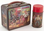 BONANZA LUNCHBOX (BROWN RIM) AND THERMOS.