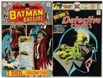 DETECTIVE COMICS SILVER AND BRONZE AGE COMIC LOT OF 29.