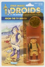 STAR WARS: DROIDS (1985) - UNCLE GUNDY CARDED ACTION FIGURE.