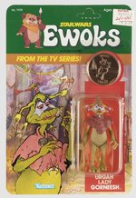 STAR WARS: EWOKS (1985) - URGAH LADY GORNEESH CARDED ACTION FIGURE.