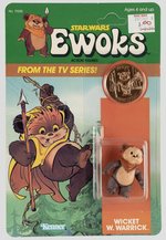 STAR WARS: EWOKS (1985) - WICKET W. WARRICK CARDED ACTION FIGURE.